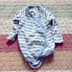 Hanna Andersson Baby “Kimono” Onesie in organic cotton